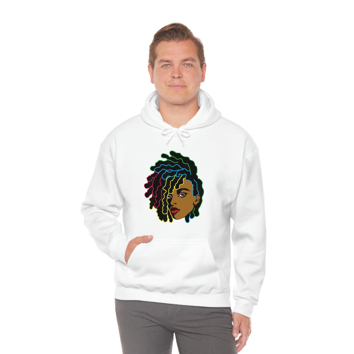 Black Woman Unisex Heavy Blend™ Hoodie