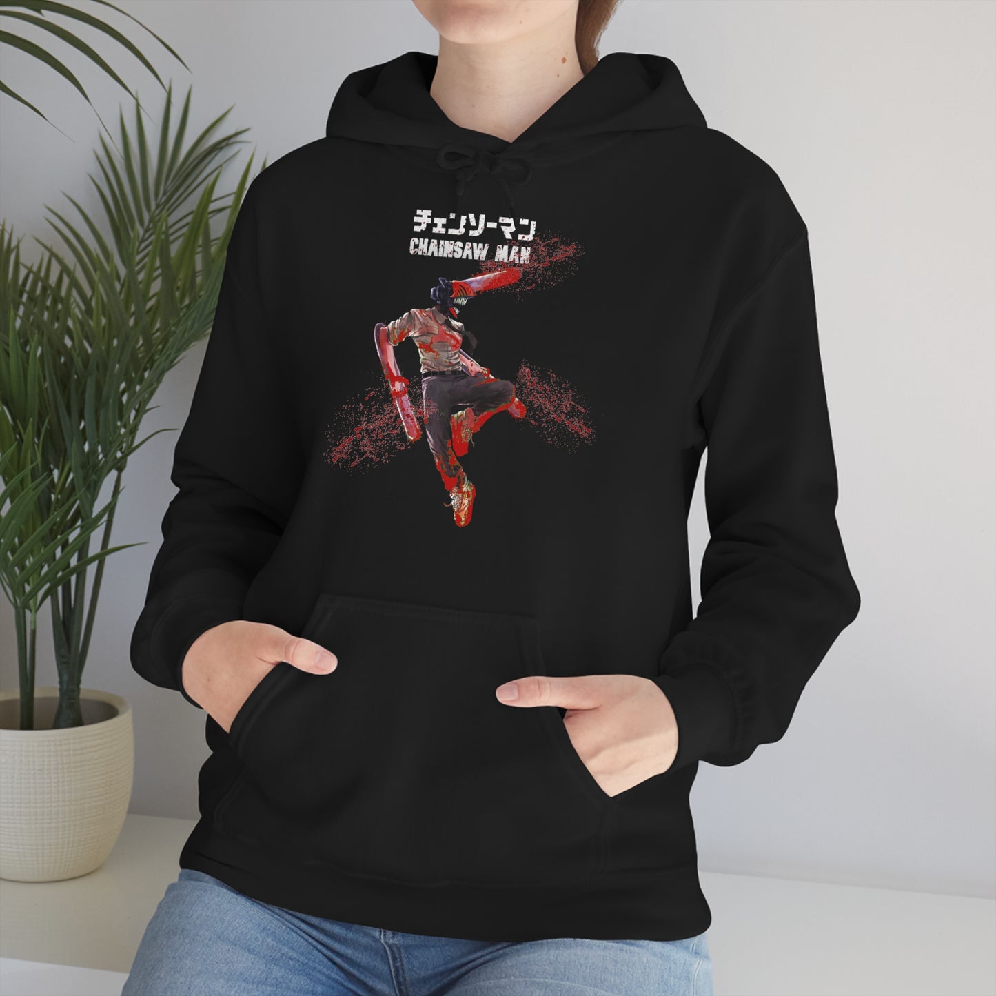 Denji Chainsaw Unisex Heavy Blend Pullover Hoodie