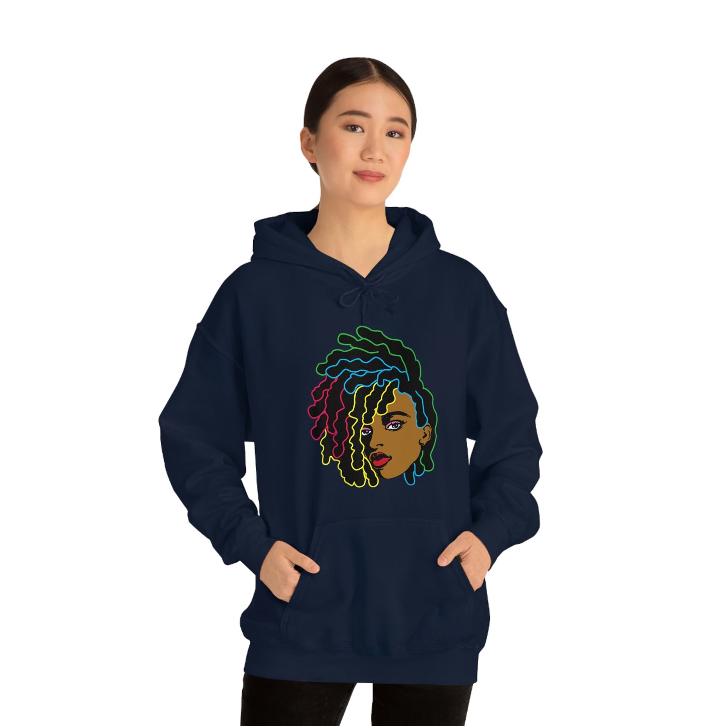 Black Woman Unisex Heavy Blend™ Hoodie