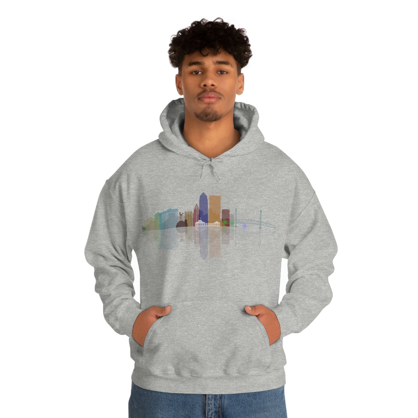 Downtown Jacksonville Unisex Heavy Blend™ Hooded Sweatshirt