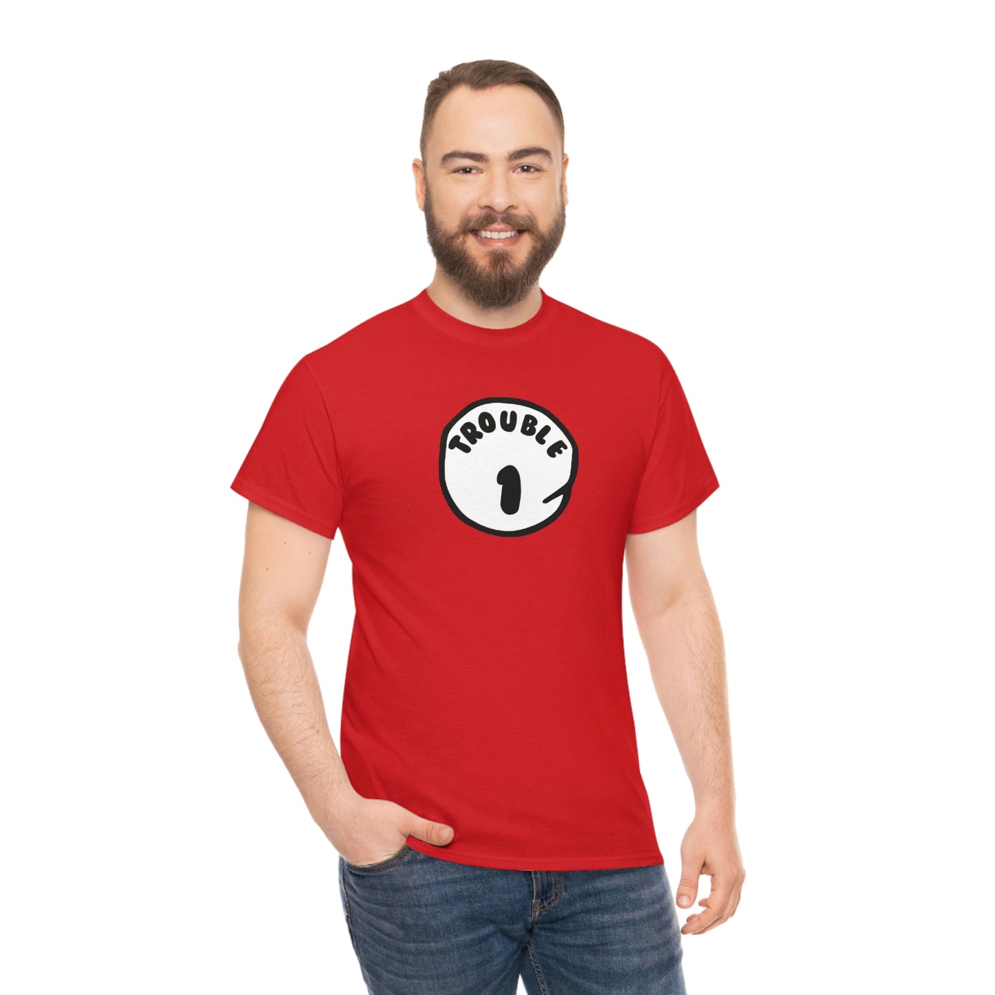 Trouble 1 Unisex Heavy Cotton Tee