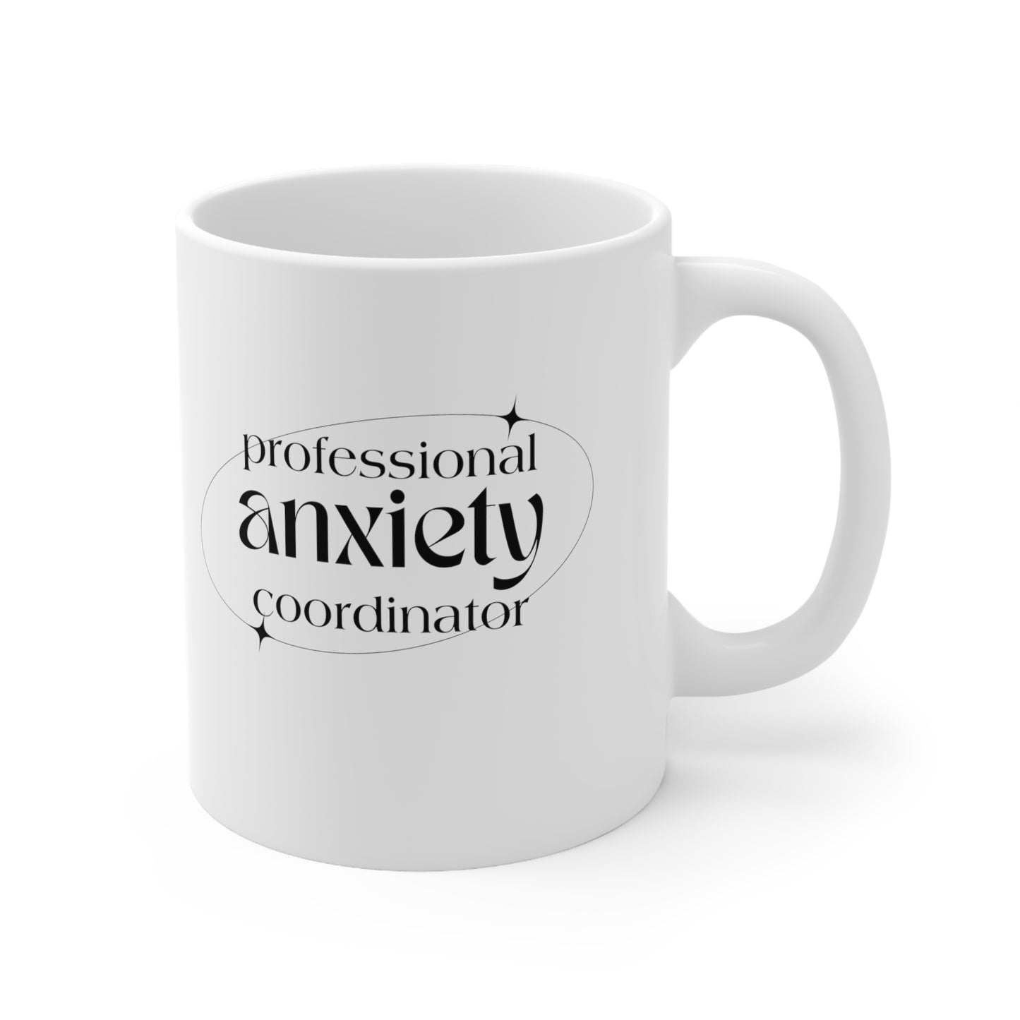 "Professional Anxiety Coordinator" Novelty Mug - Perfect Gift for Humor and Coffee Lovers
