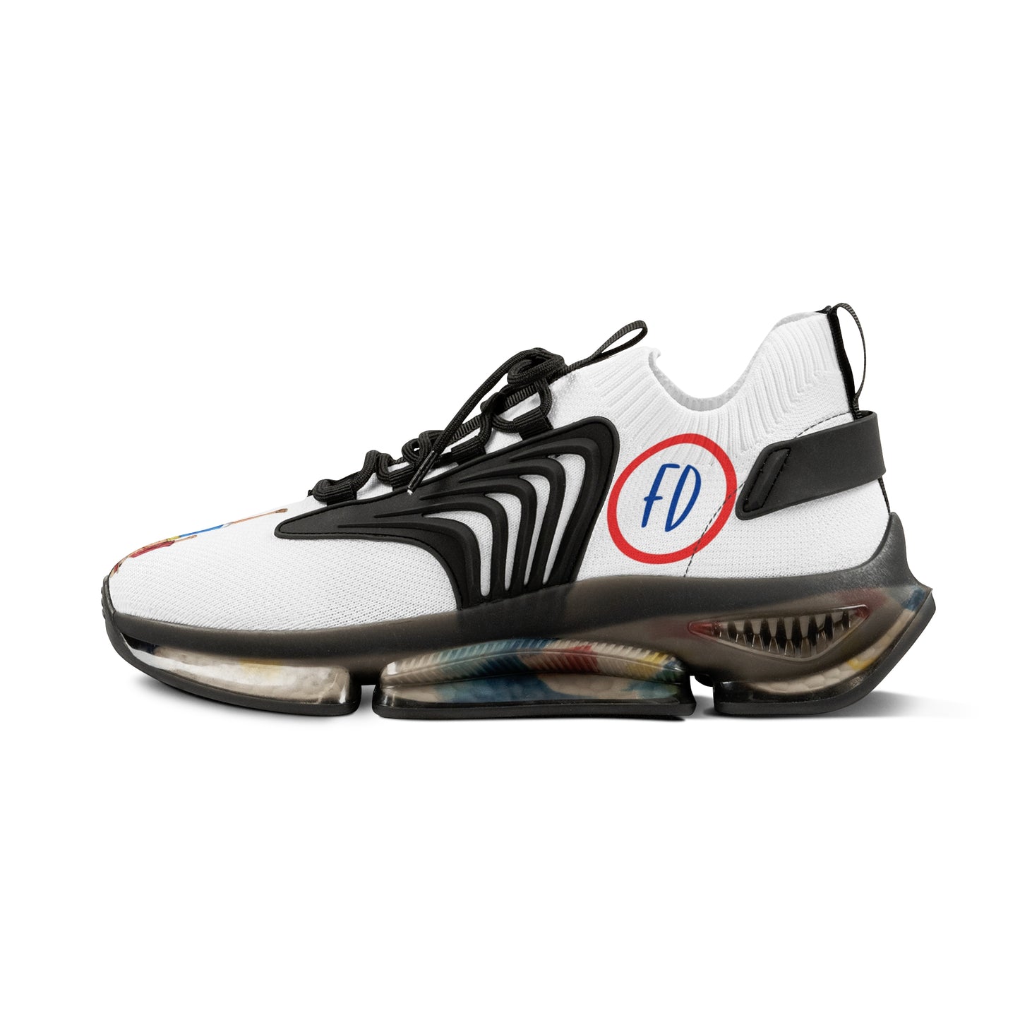 Men's Foxtail Designs Mesh Sports Sneakers