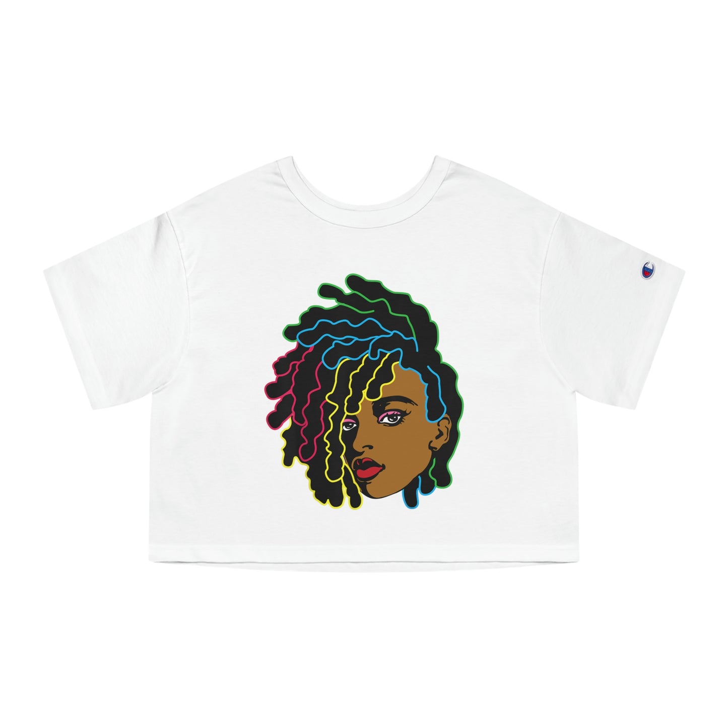 Black Woman Champion Women's Heritage Cropped T-Shirt
