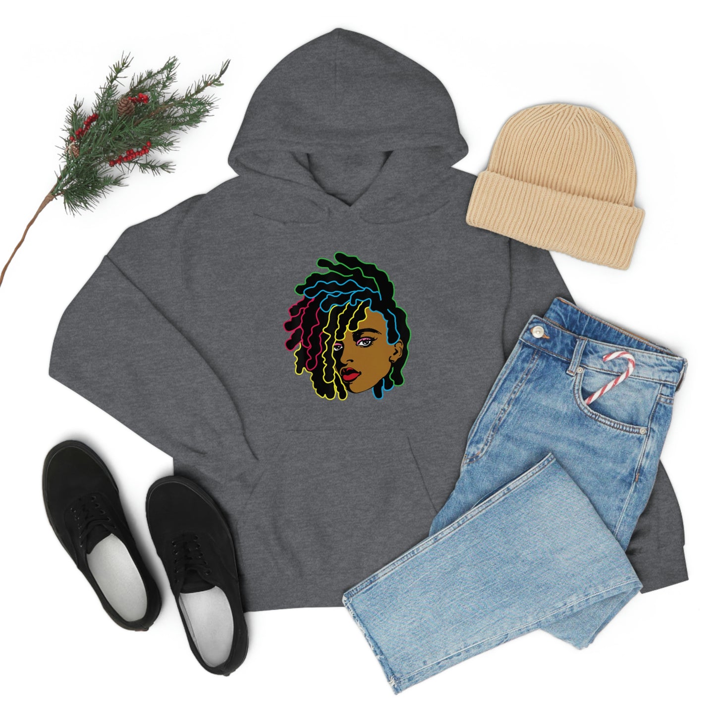 Black Woman Unisex Heavy Blend™ Hoodie
