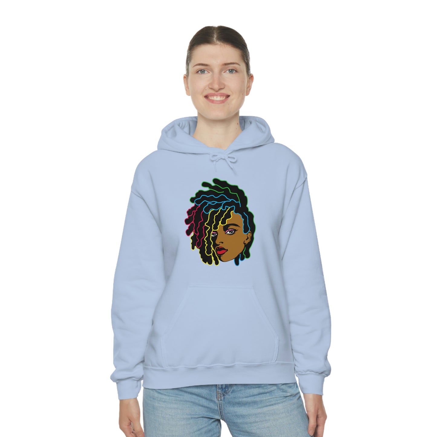 Black Woman Unisex Heavy Blend™ Hoodie