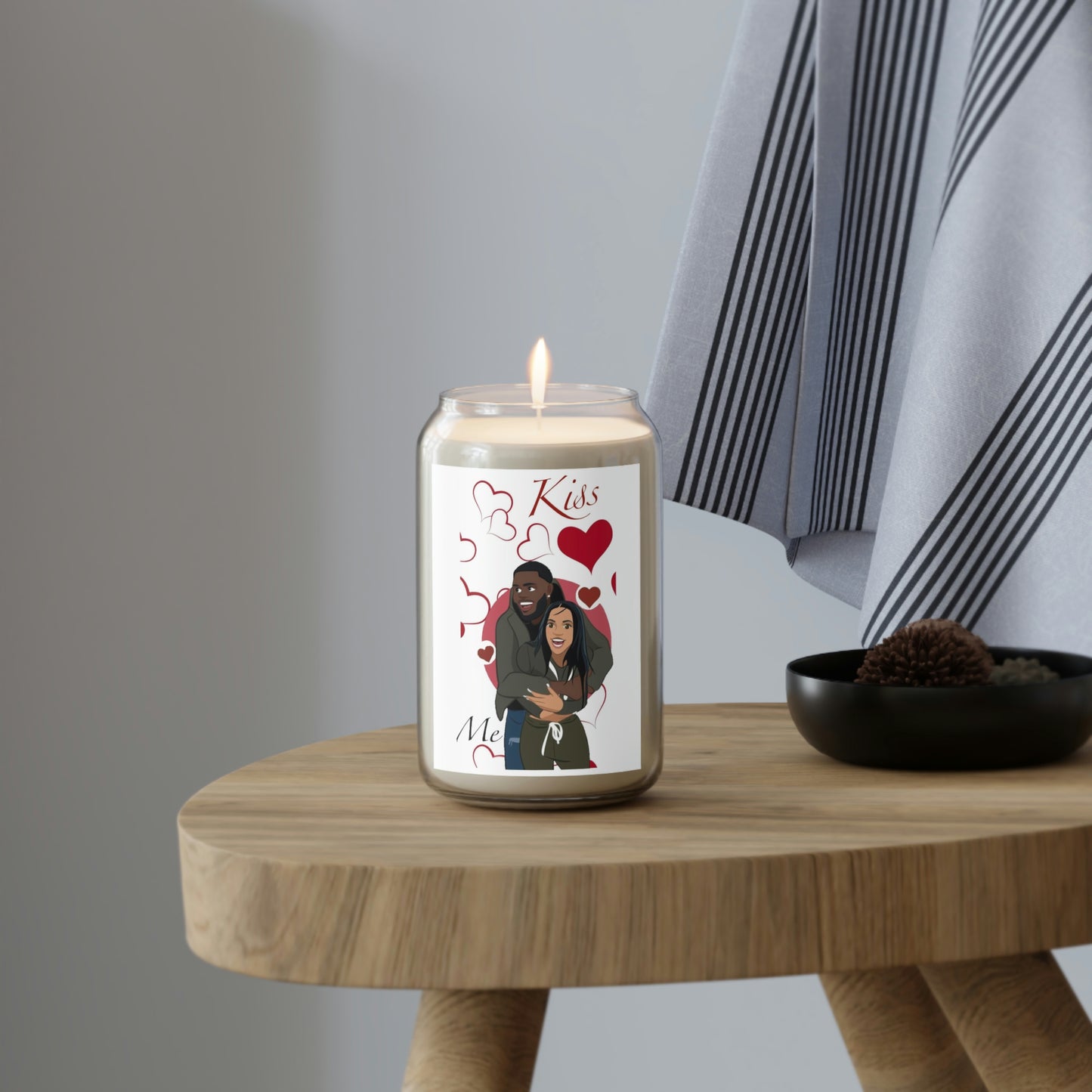(KISS ME! Valentine’s Day) 70-80 HOUR, Soy Scented Candle, 13.75oz