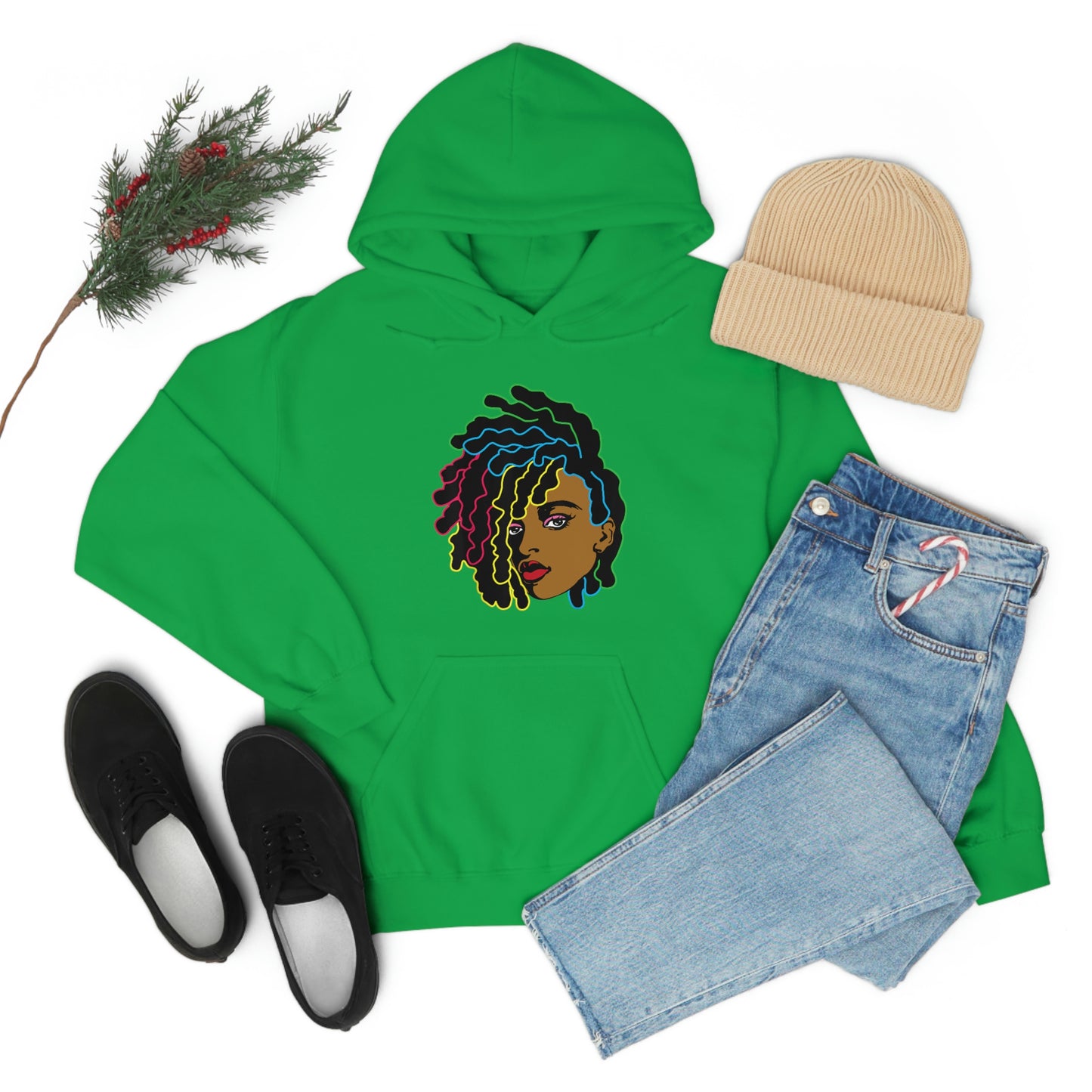 Black Woman Unisex Heavy Blend™ Hoodie