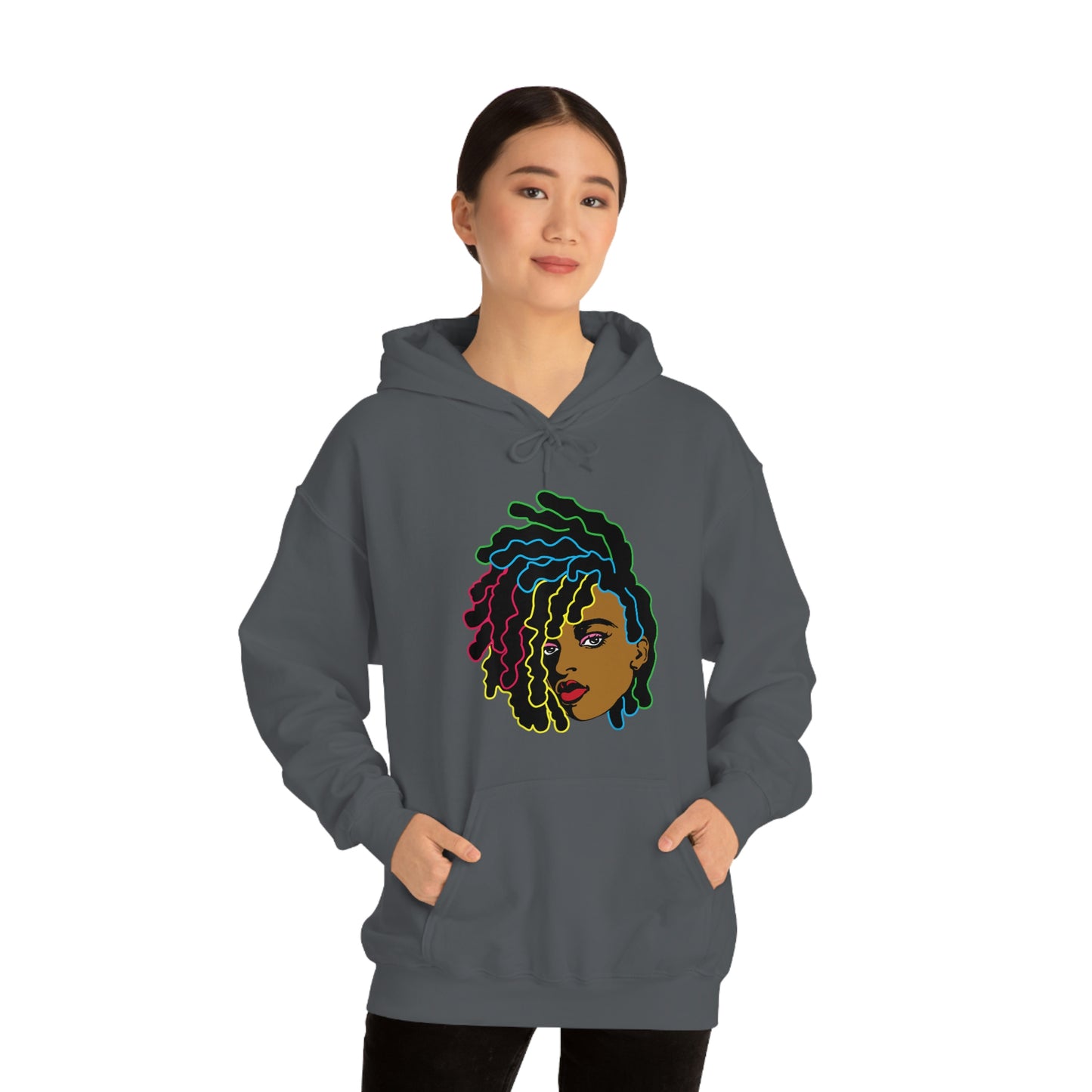 Black Woman Unisex Heavy Blend™ Hoodie