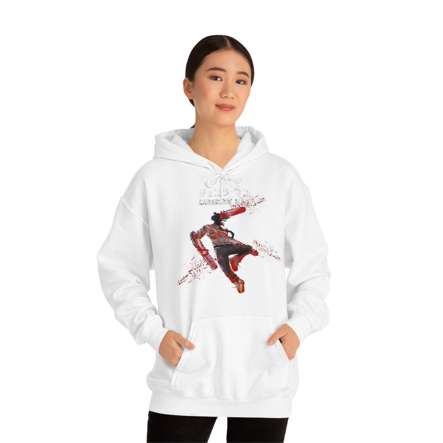 Denji Chainsaw Unisex Heavy Blend Pullover Hoodie