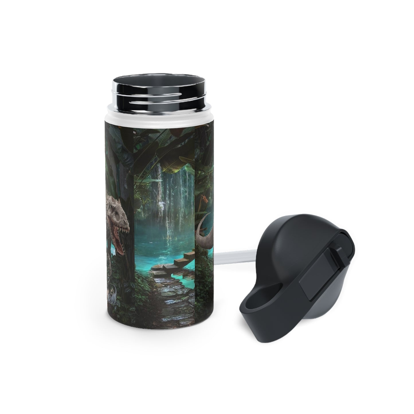 Dinosaur Stainless Steel Water Bottle, Standard Lid