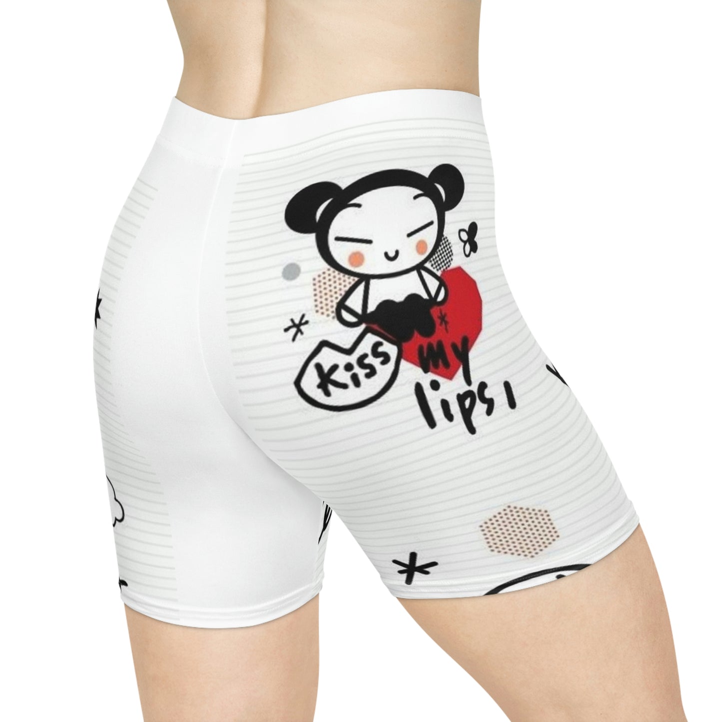Kiss Me!!! Women's Biker Shorts