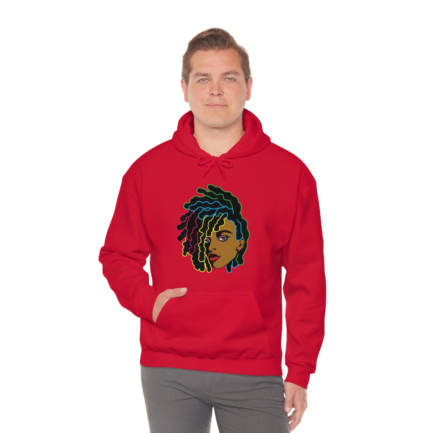 Black Woman Unisex Heavy Blend™ Hoodie