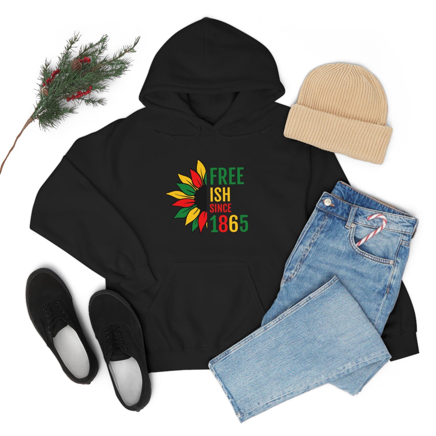 "Free Ish Since 1865" Hoodie | Unisex Heavy Blend™ Sweatshirt