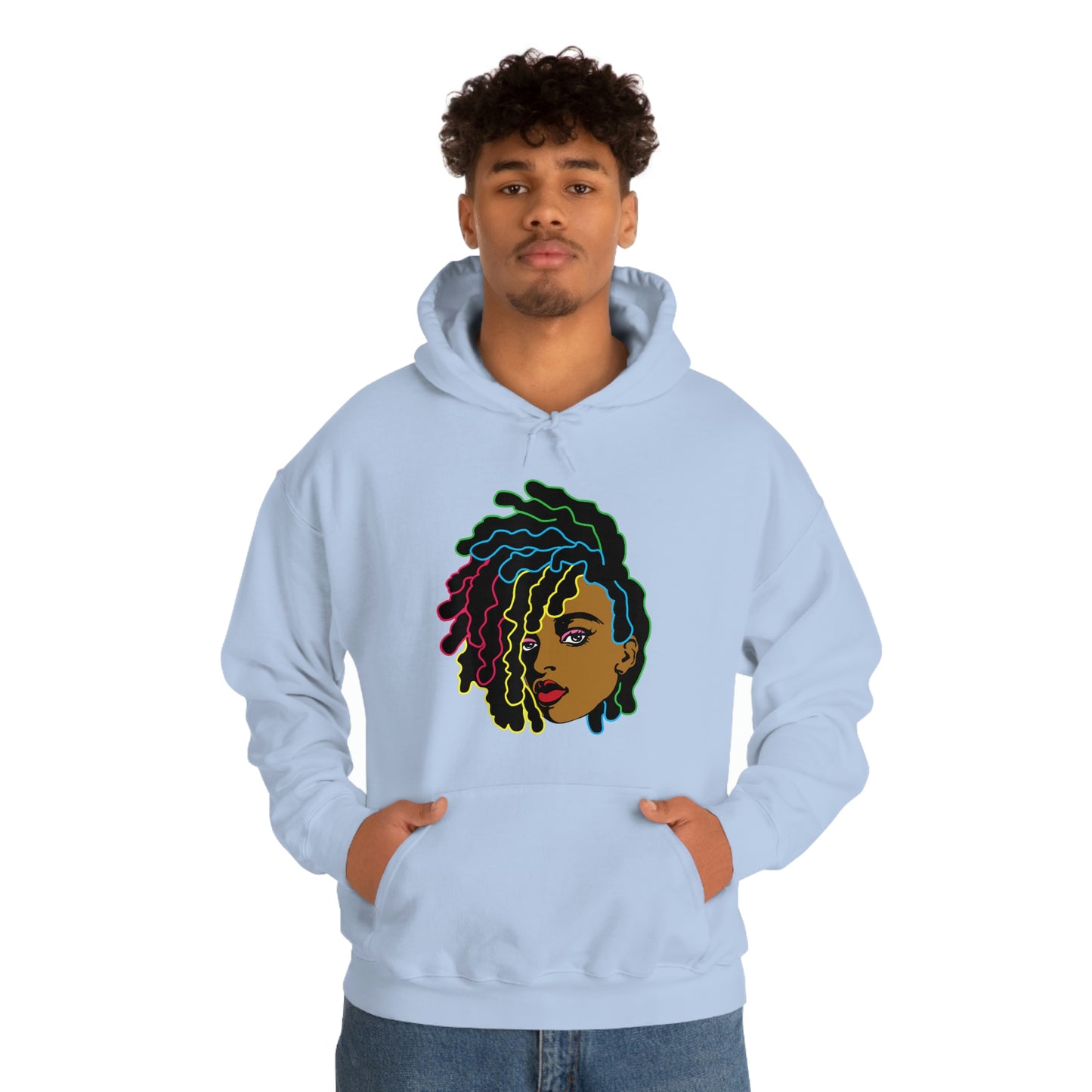 Black Woman Unisex Heavy Blend™ Hoodie