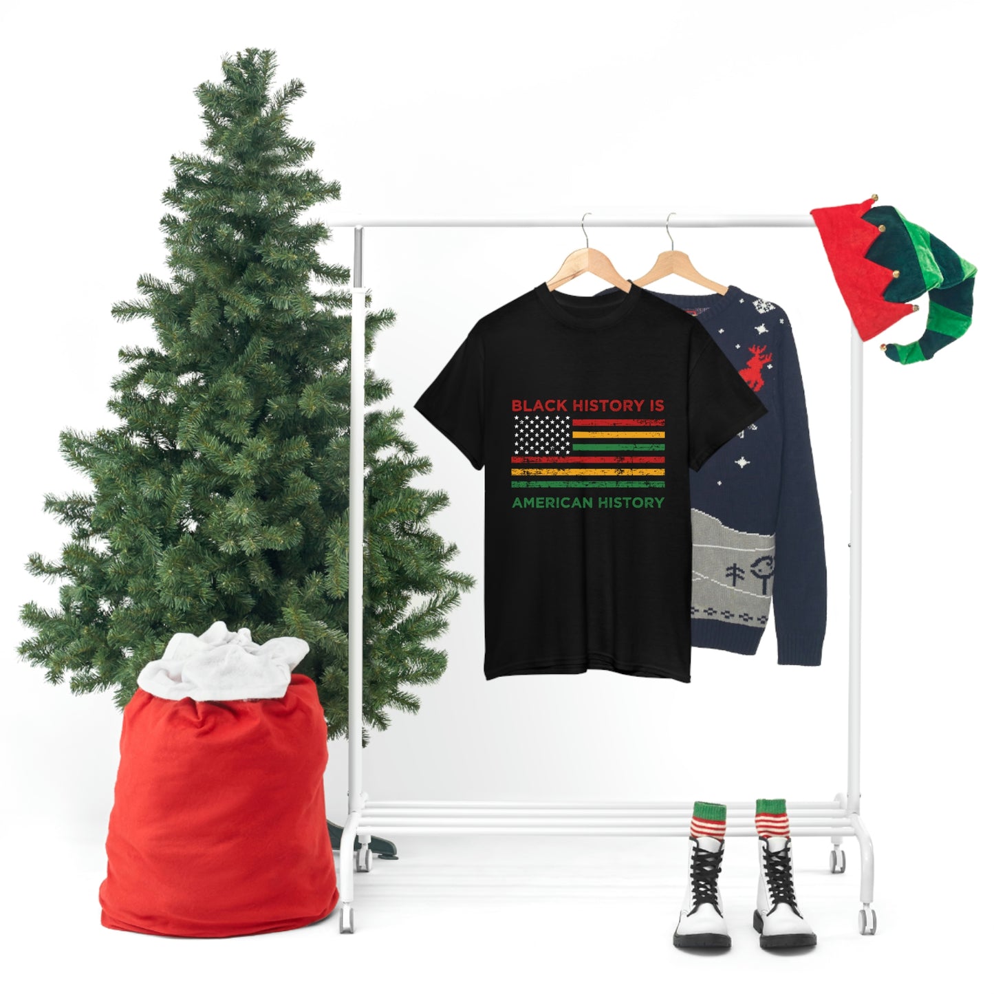 Black History is American History Unisex Heavy Cotton Tee