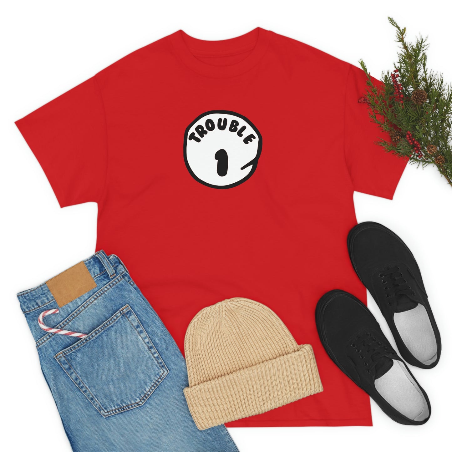 Trouble 1 Unisex Heavy Cotton Tee