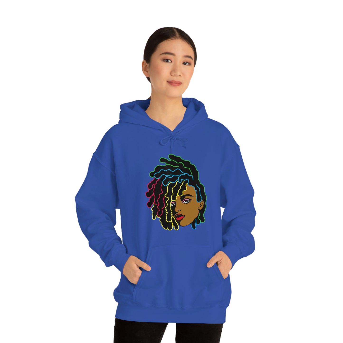 Black Woman Unisex Heavy Blend™ Hoodie