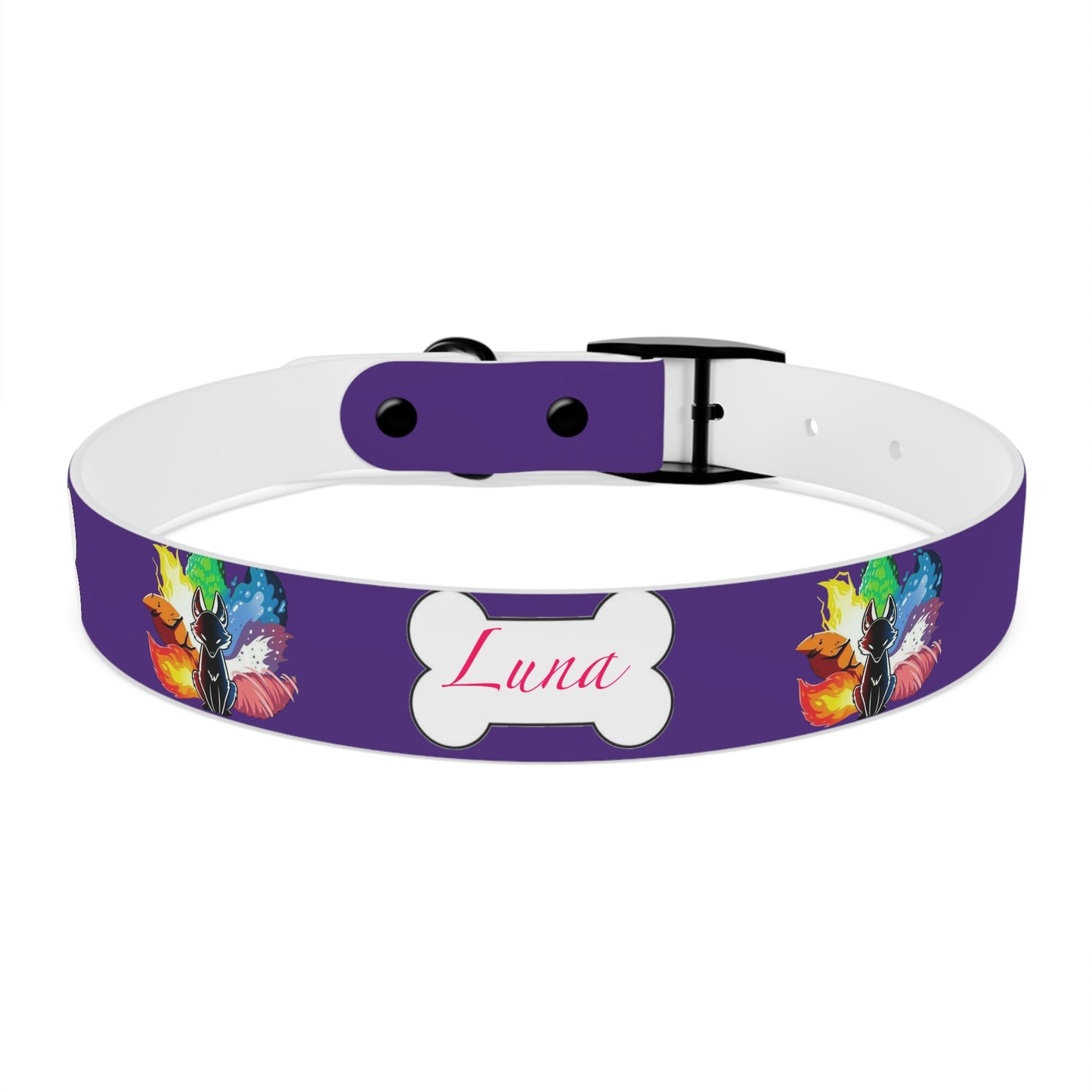 Nine Tails Elemental Fox Dog Collar