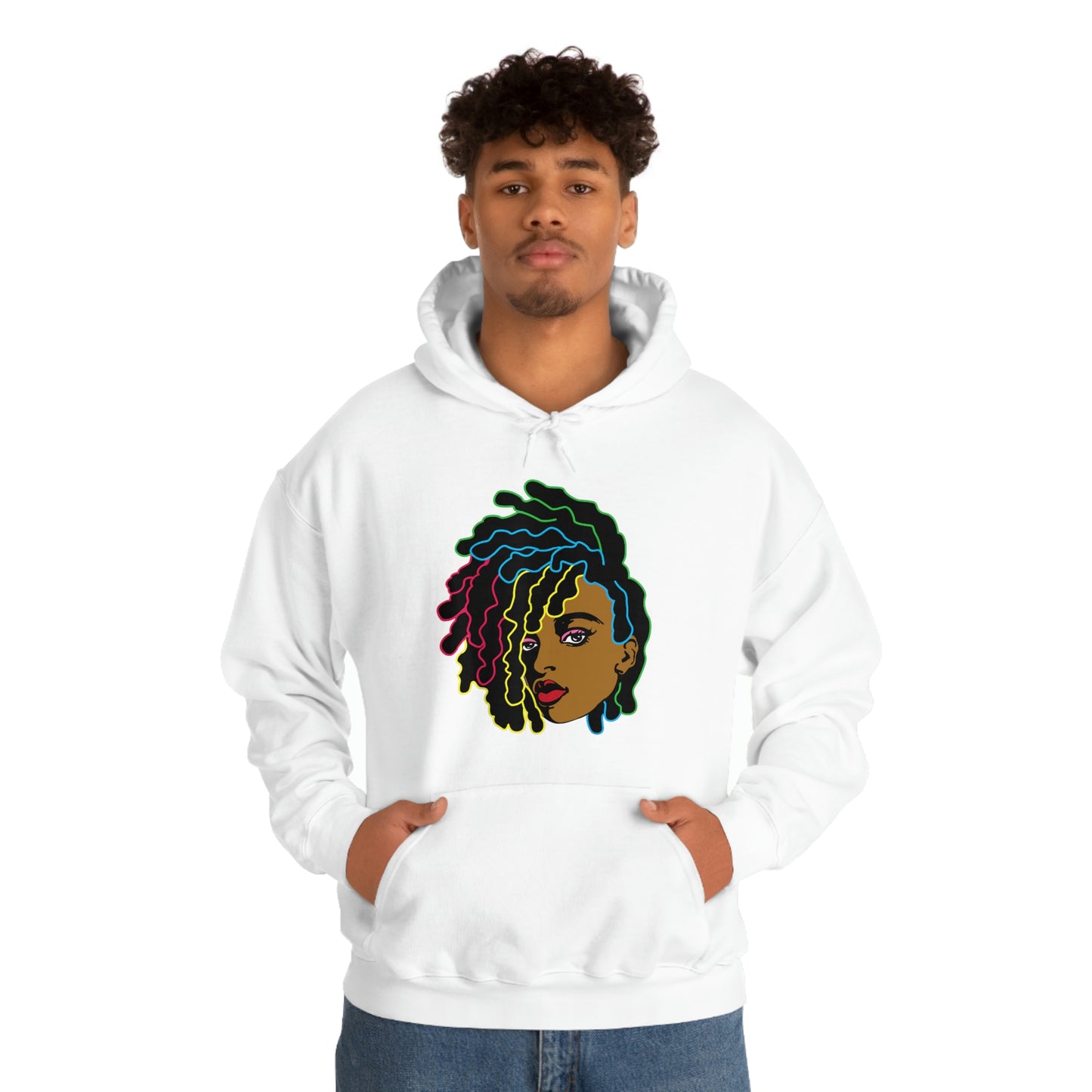 Black Woman Unisex Heavy Blend™ Hoodie