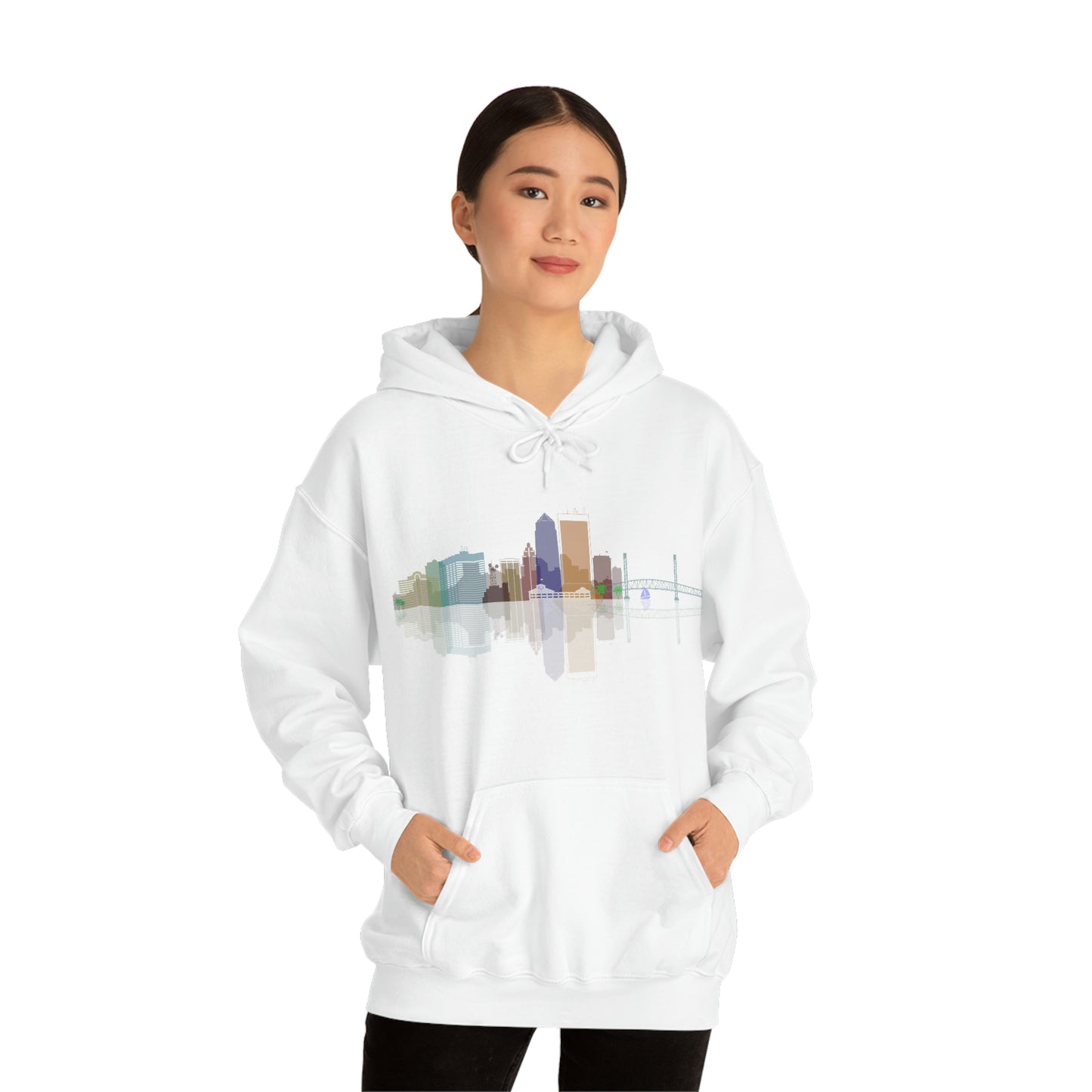 Downtown Jacksonville Unisex Heavy Blend™ Hooded Sweatshirt
