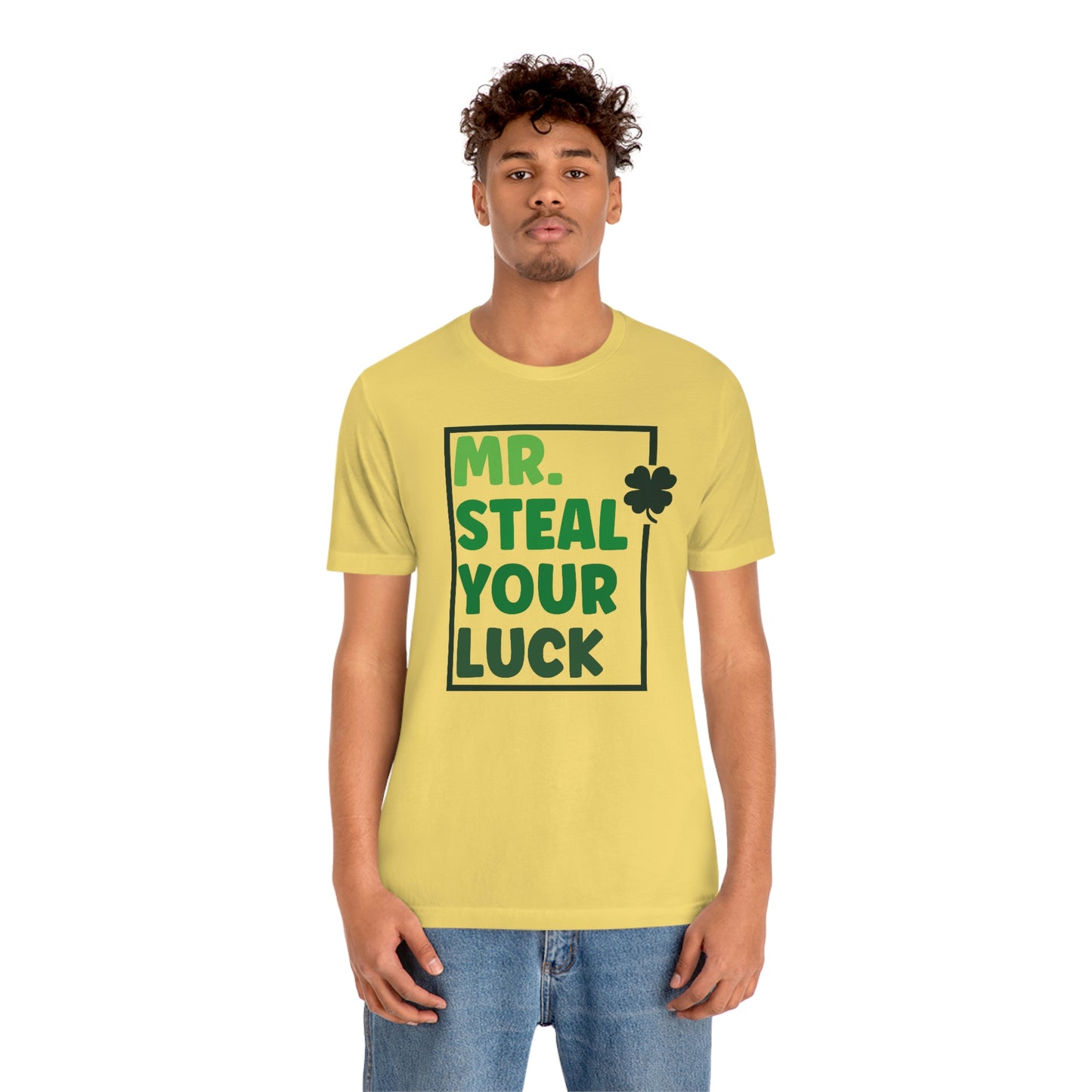 Mr Steal Your Luck St Patricks Day Unisex Jersey Short Sleeve Tee