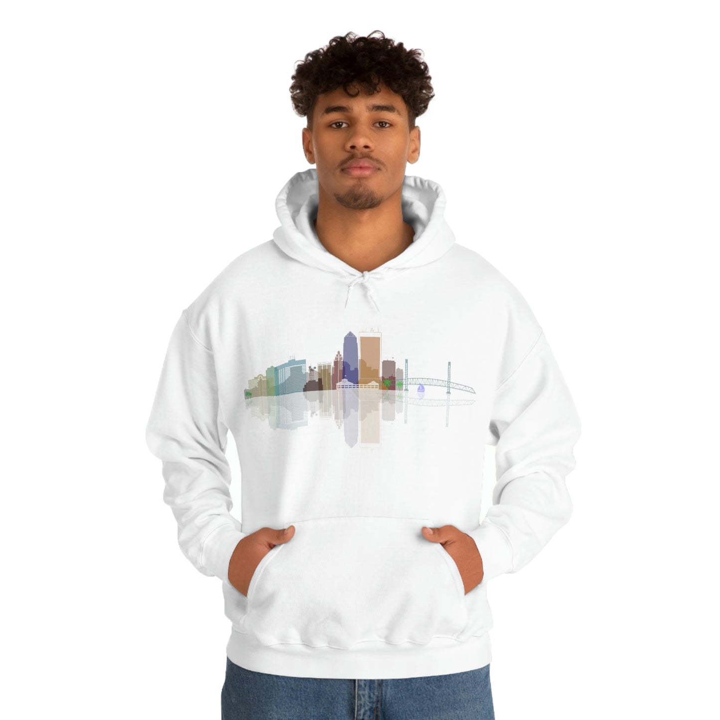 Downtown Jacksonville Unisex Heavy Blend™ Hooded Sweatshirt