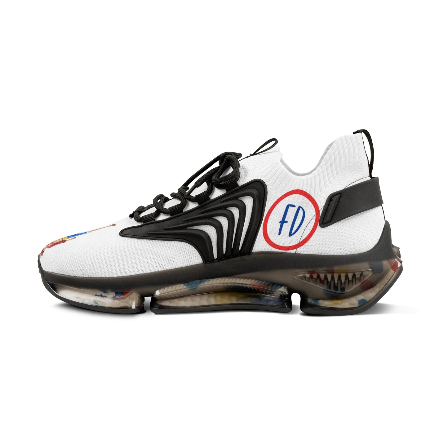Men's Foxtail Designs Mesh Sports Sneakers