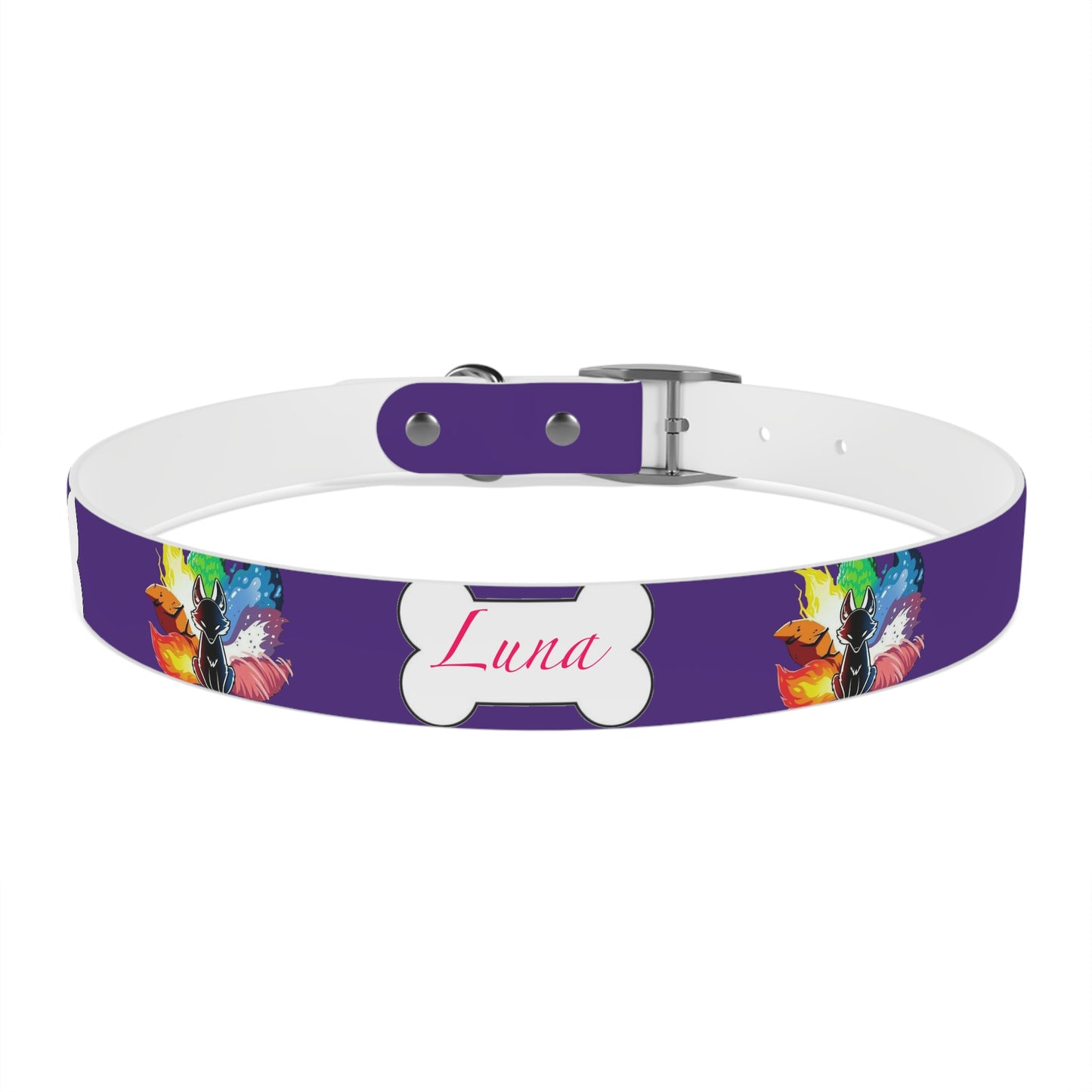 Nine Tails Elemental Fox Dog Collar