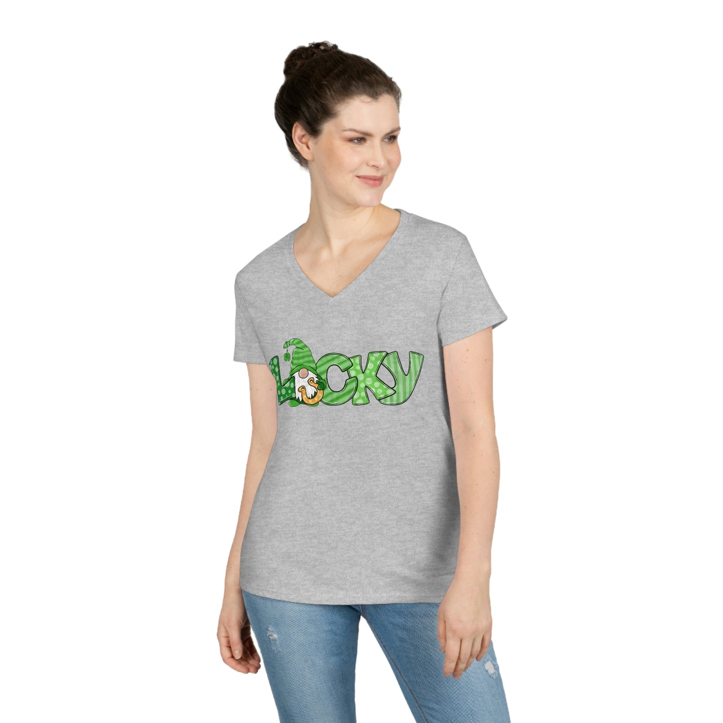 Ladies' Saint Patrick’s Day V-Neck T-Shirt