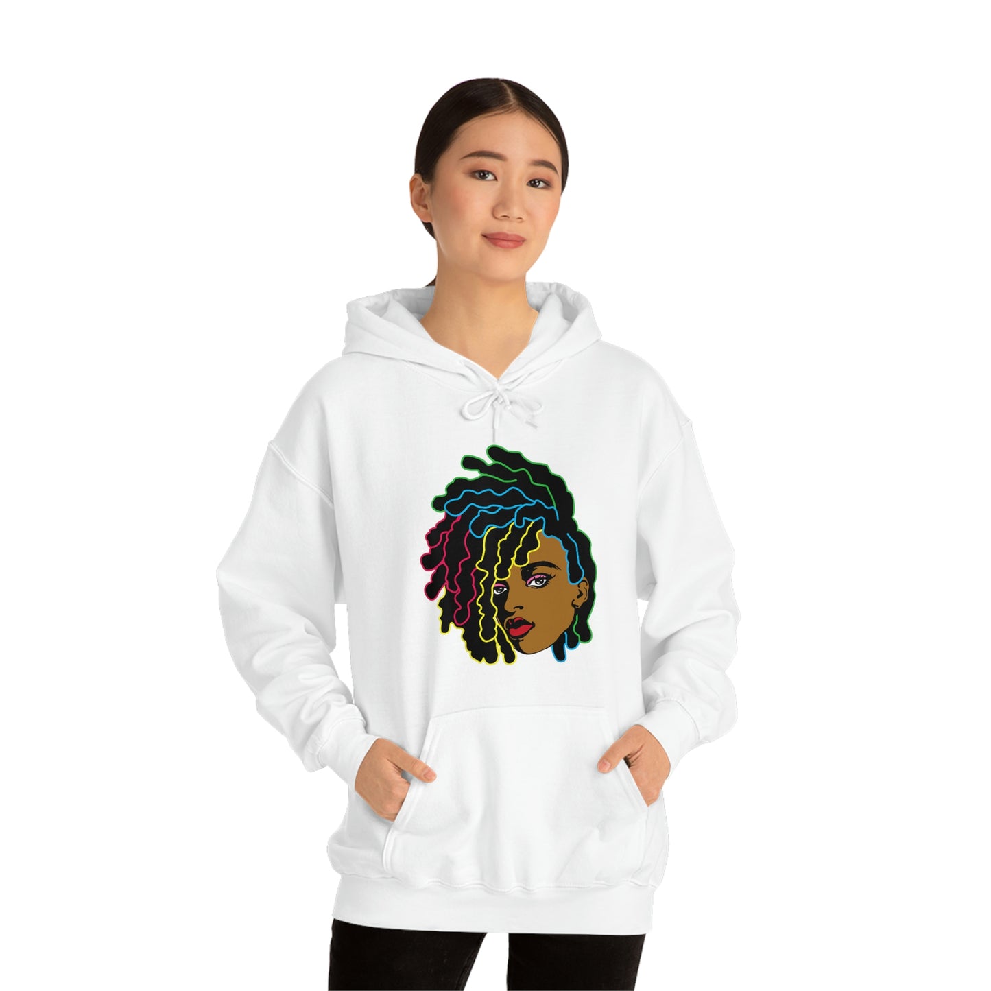 Black Woman Unisex Heavy Blend™ Hoodie