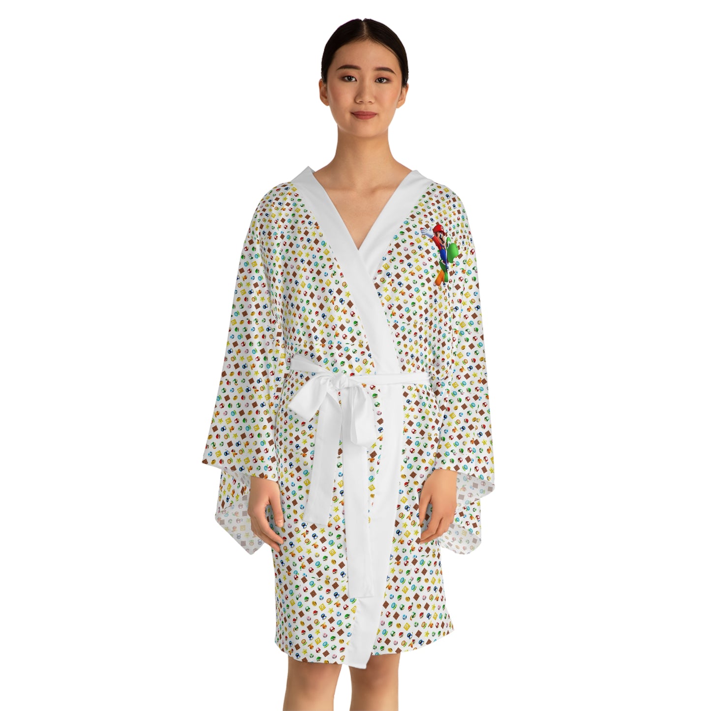 Mario/Yoshi Long Sleeve Kimono Robe.