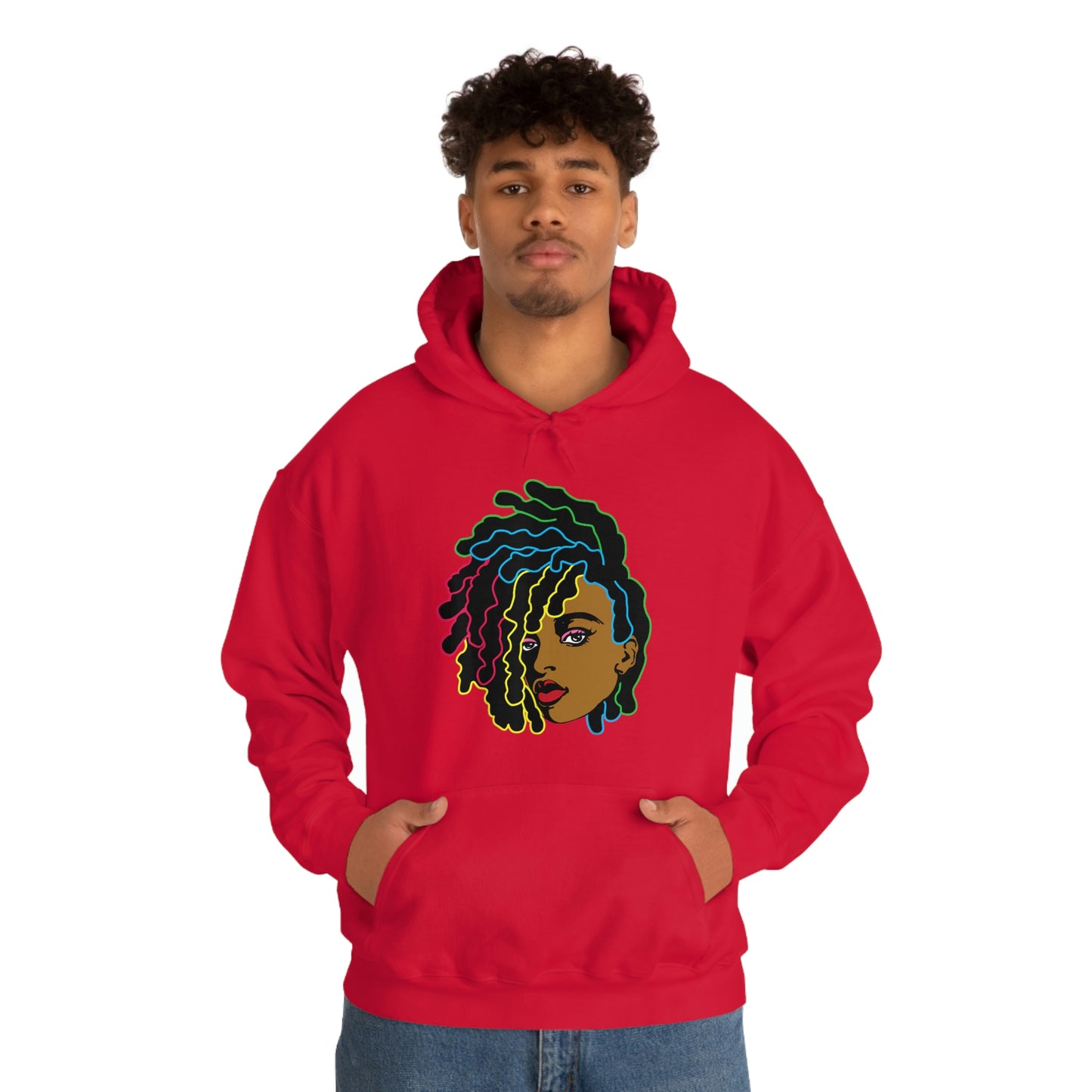 Black Woman Unisex Heavy Blend™ Hoodie