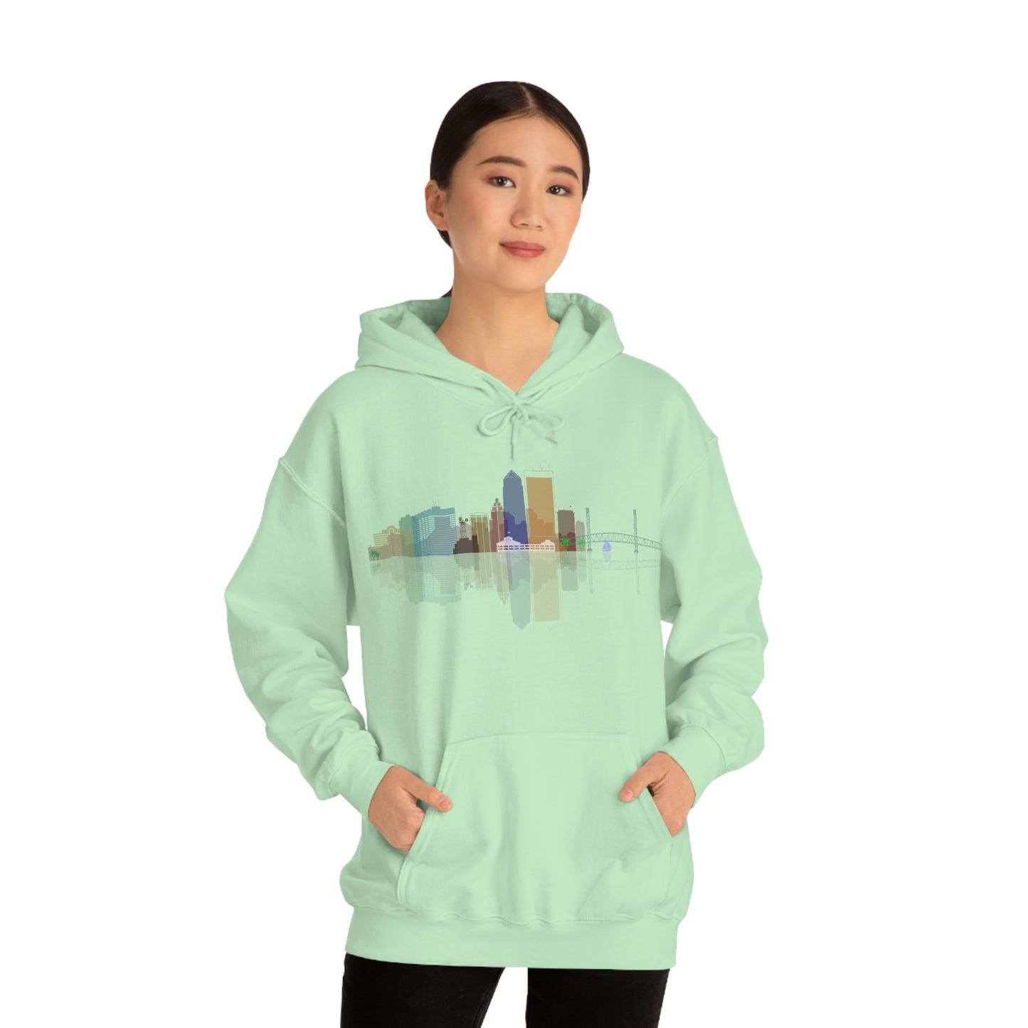 Downtown Jacksonville Unisex Heavy Blend™ Hooded Sweatshirt