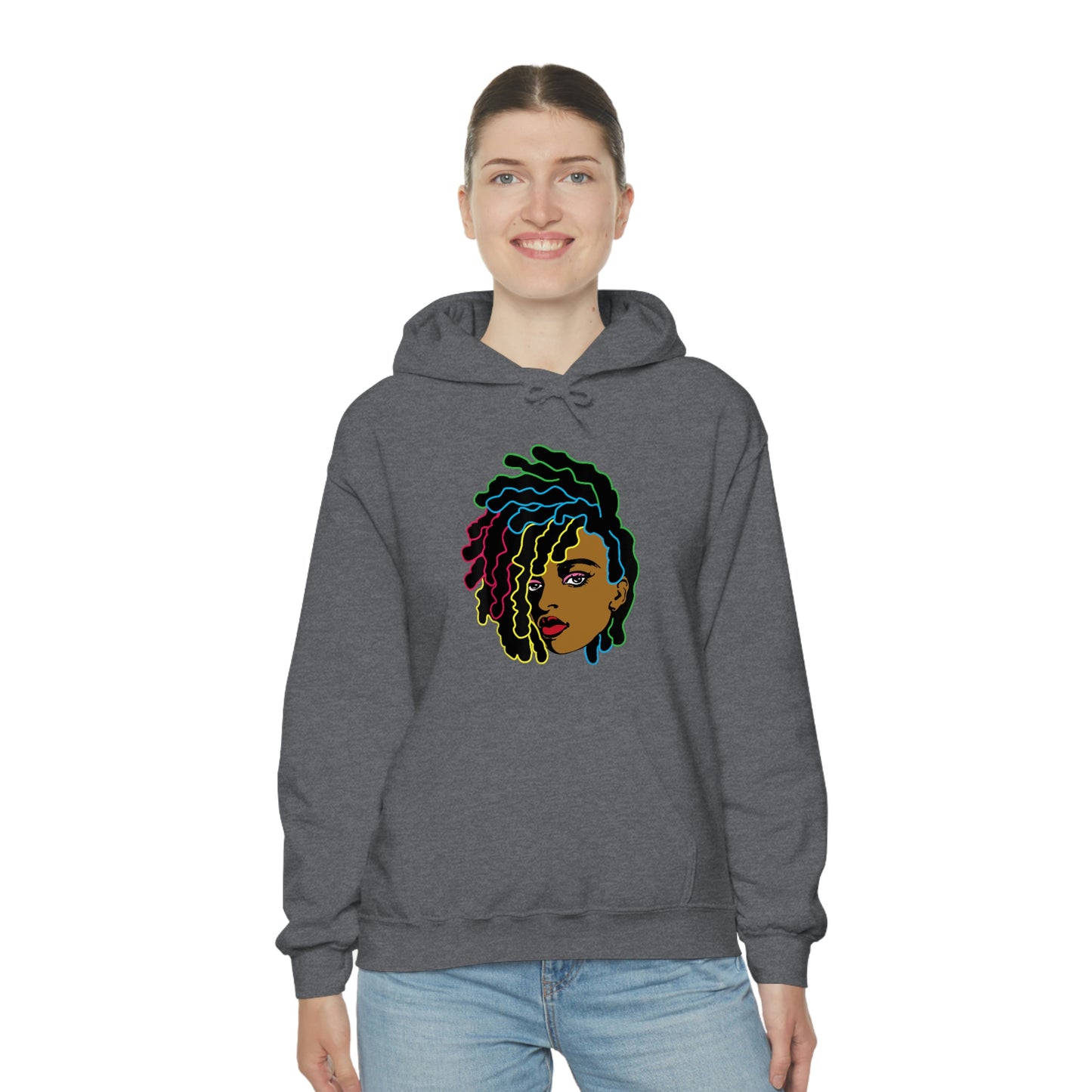 Black Woman Unisex Heavy Blend™ Hoodie