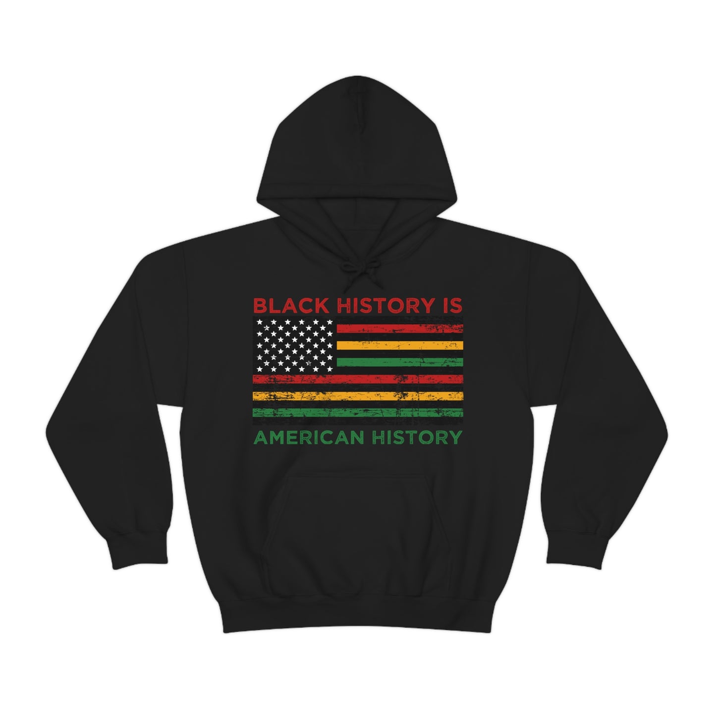 Black History is American History Unisex Heavy Blend™ Hooded Sweatshirt