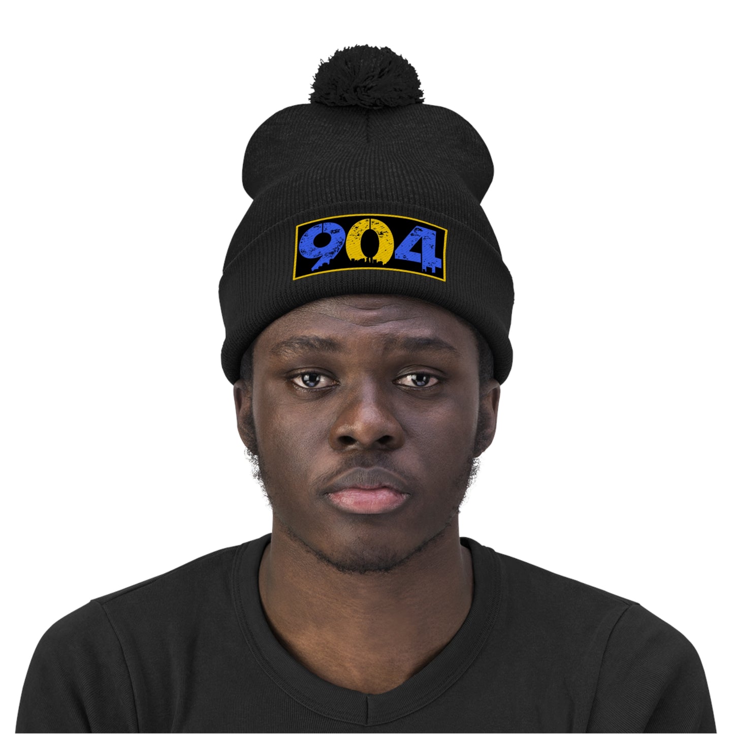 Duval 904 embroidered Pom Pom Beanie