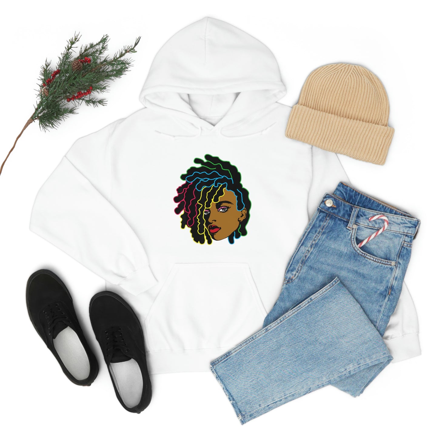Black Woman Unisex Heavy Blend™ Hoodie
