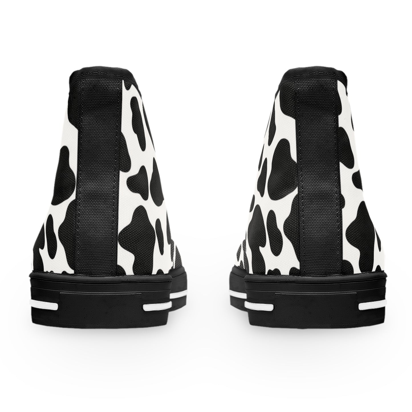 Cow Print Women's High Top Sneakers.