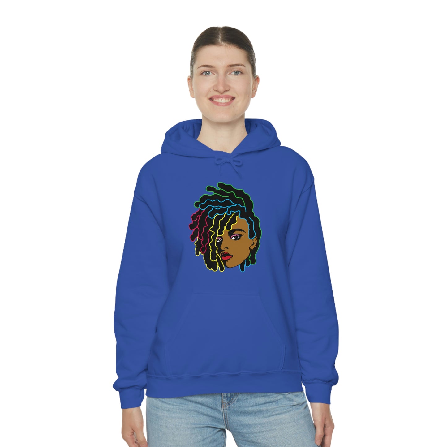 Black Woman Unisex Heavy Blend™ Hoodie