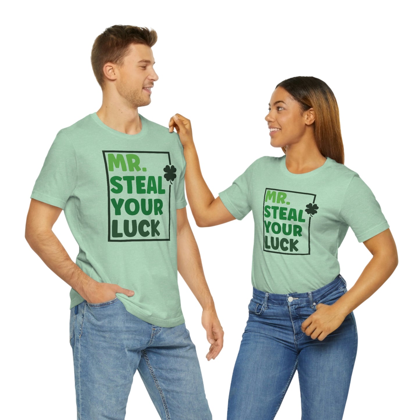 Mr Steal Your Luck St Patricks Day Unisex Jersey Short Sleeve Tee