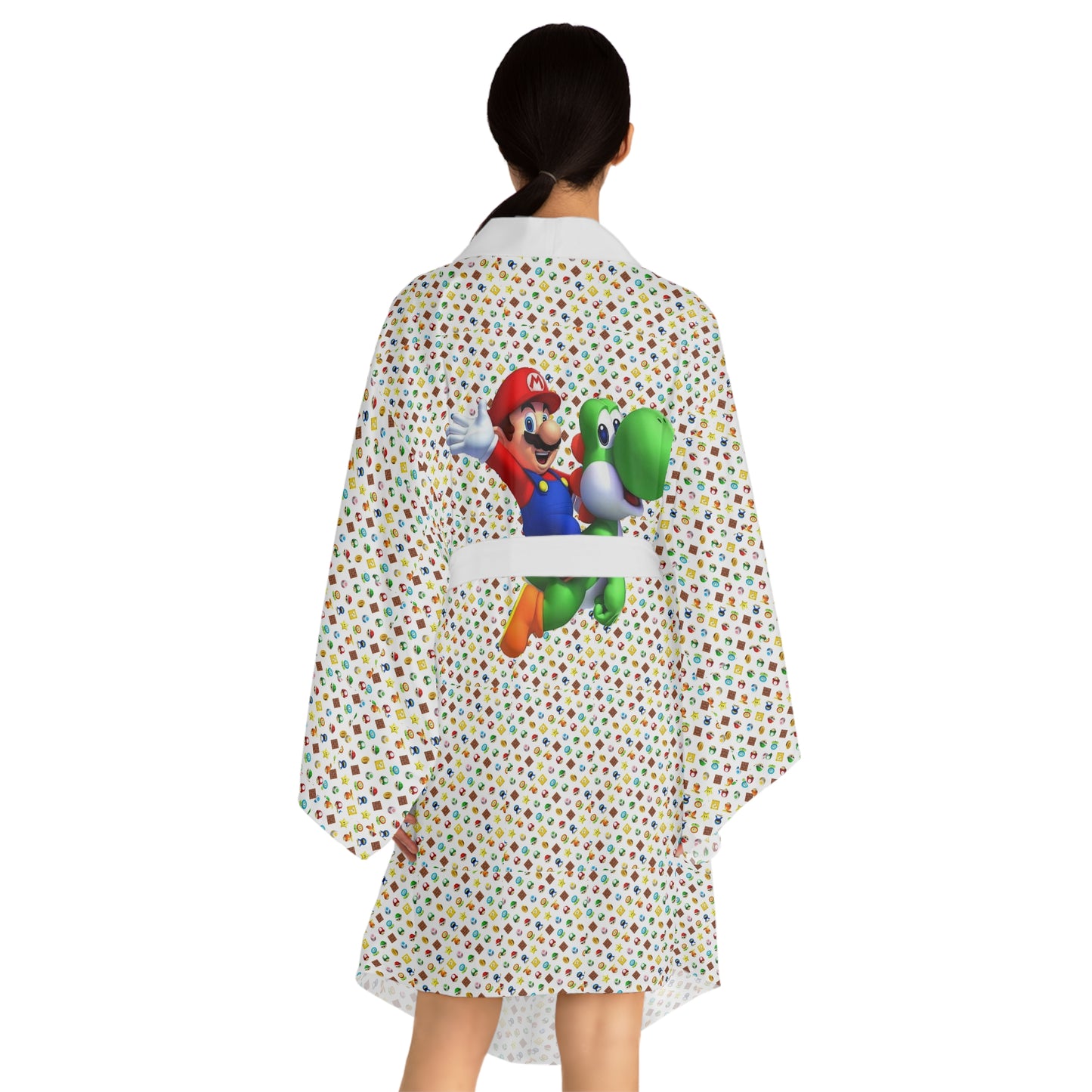 Mario/Yoshi Long Sleeve Kimono Robe.