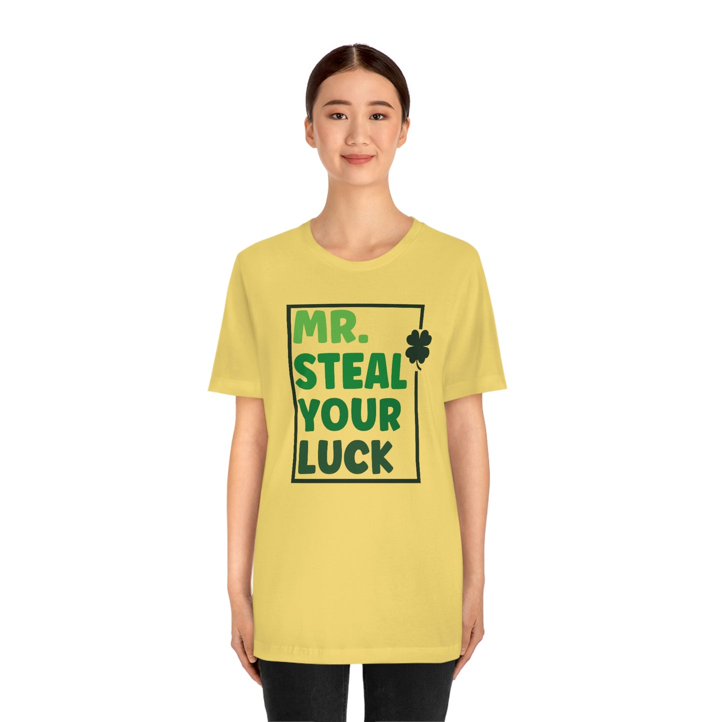 Mr Steal Your Luck St Patricks Day Unisex Jersey Short Sleeve Tee