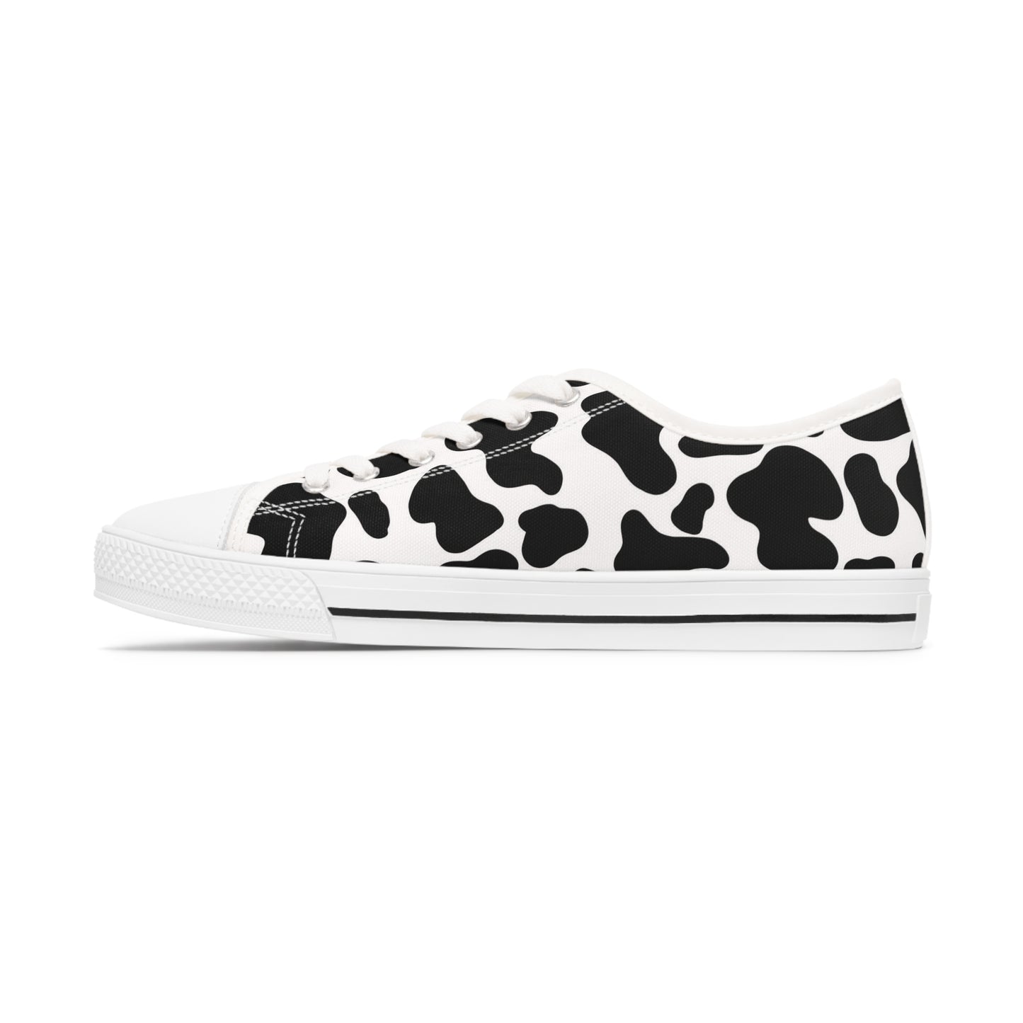 Women's Low Top Cow Print Sneakers