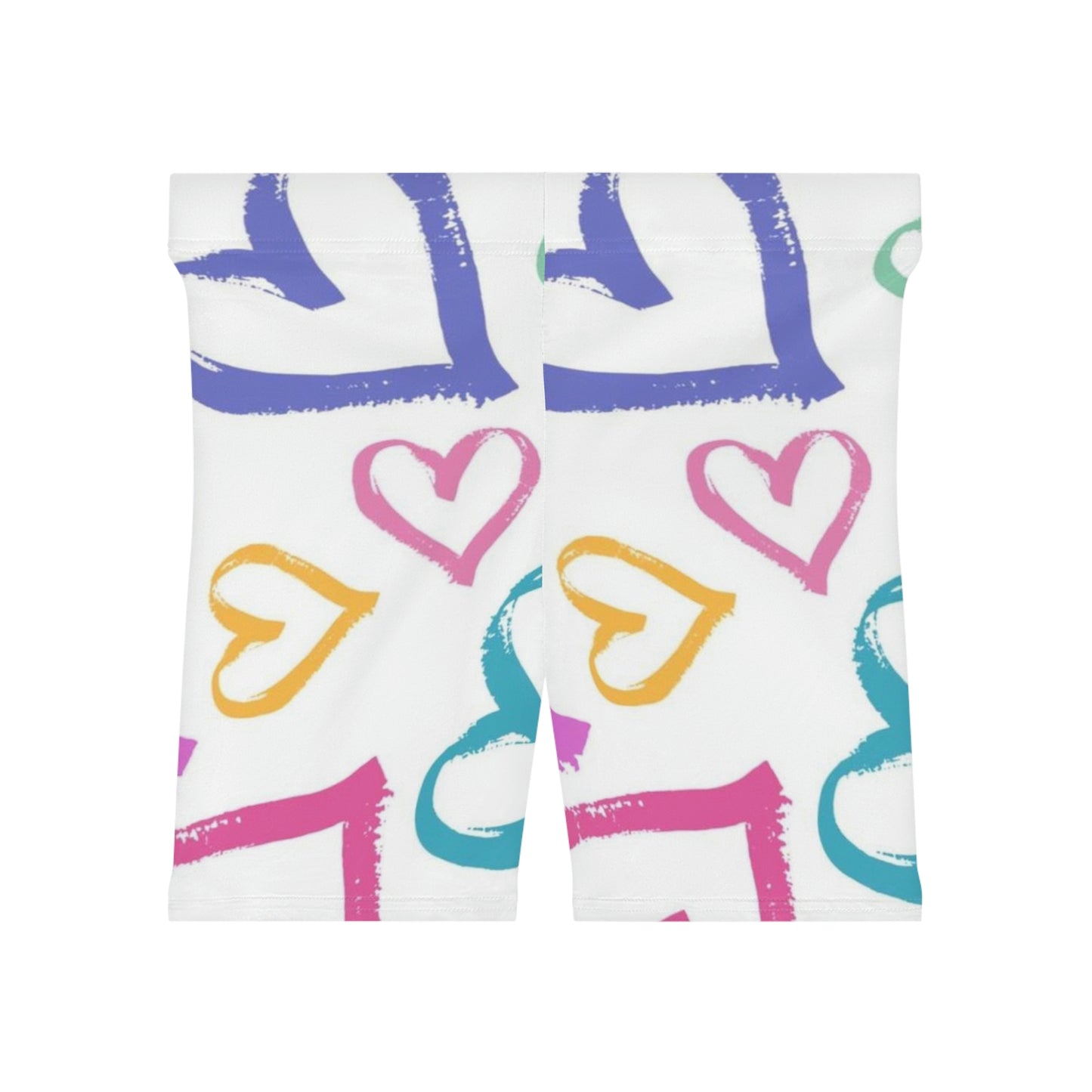 Women's Valentine’s Day Hearts Biker Shorts