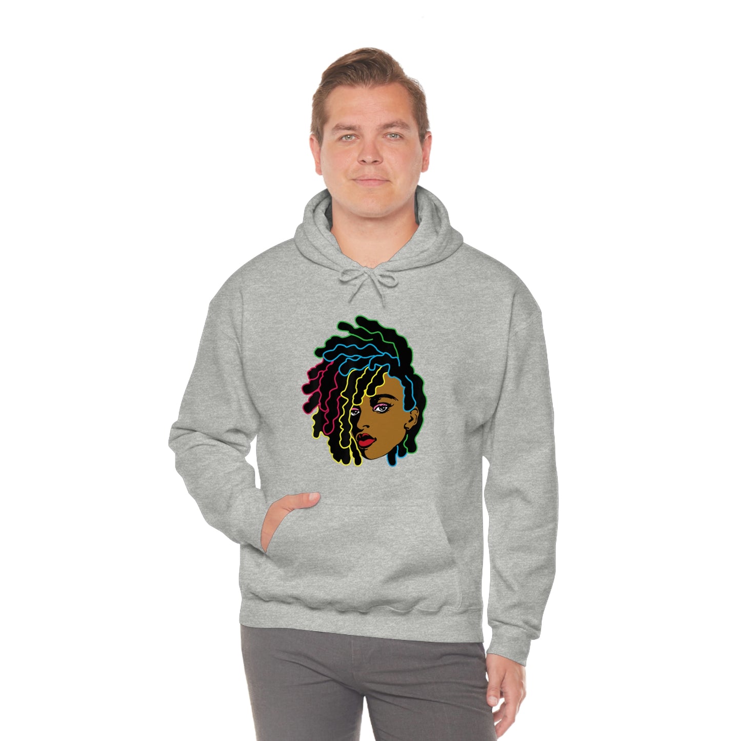 Black Woman Unisex Heavy Blend™ Hoodie