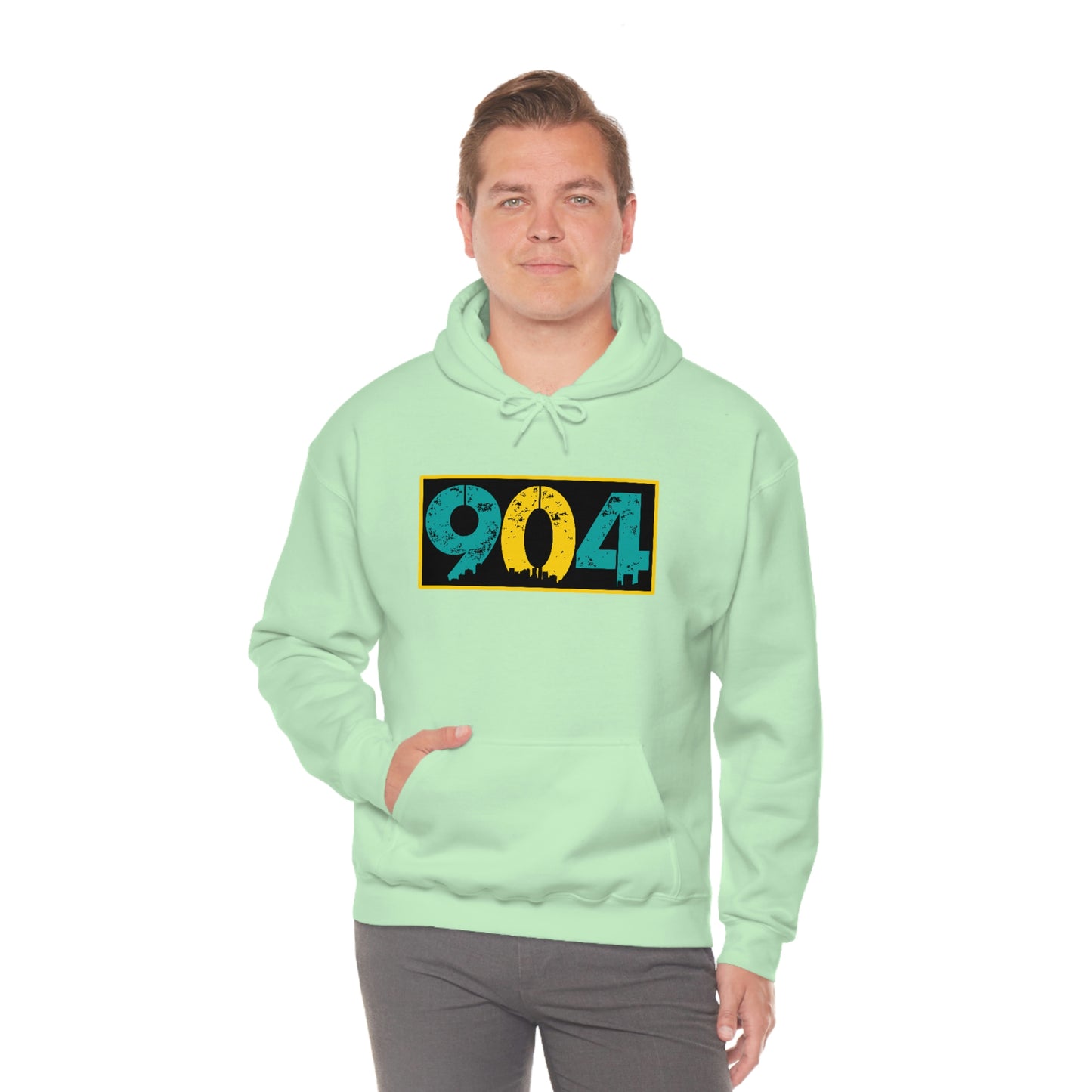 904 City Skyline with black background Unisex Heavy Blend™ Hooded Sweatshirt