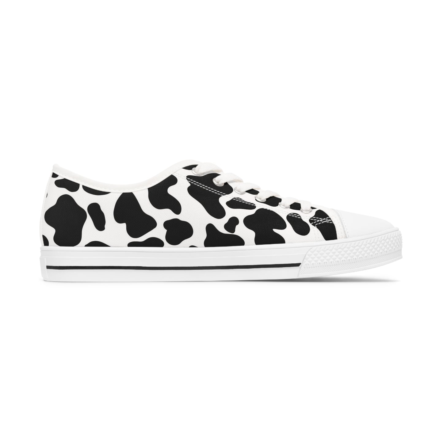 Women's Low Top Cow Print Sneakers