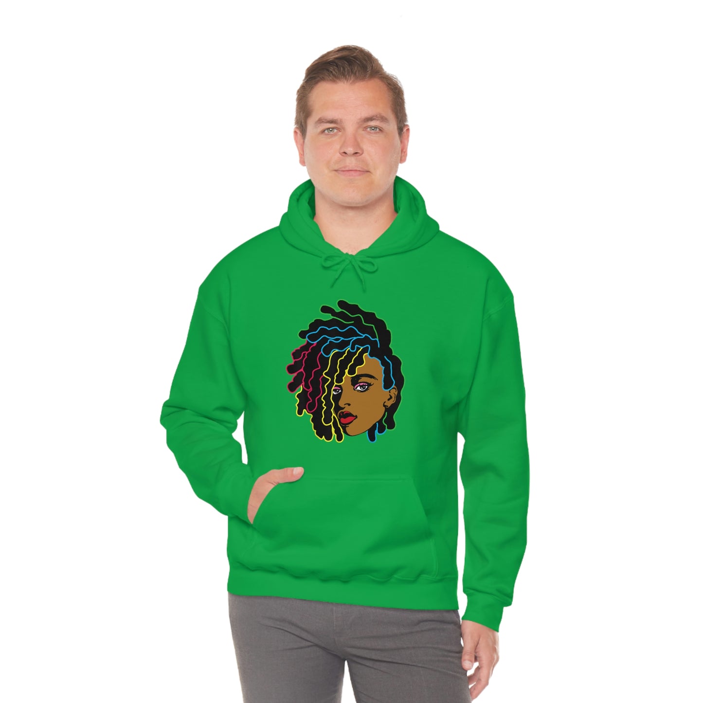 Black Woman Unisex Heavy Blend™ Hoodie