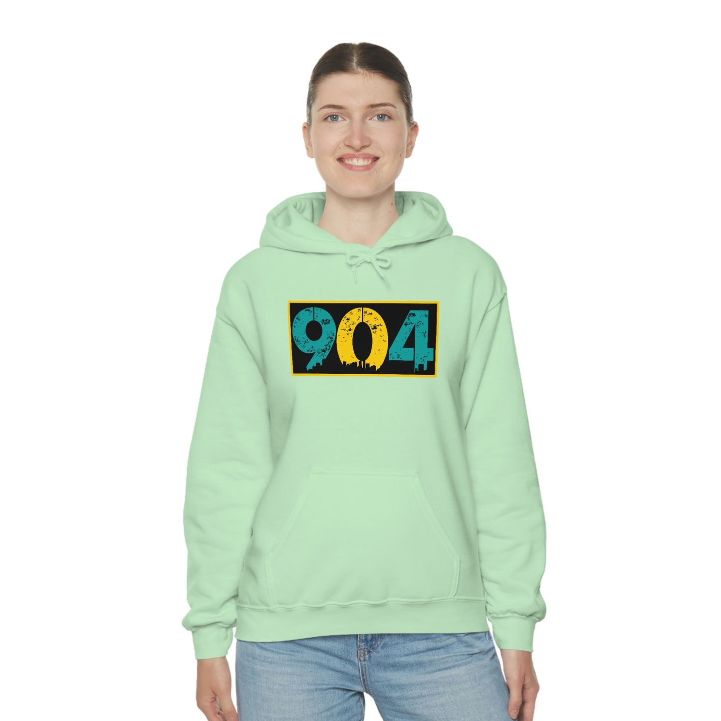 904 City Skyline with black background Unisex Heavy Blend™ Hooded Sweatshirt